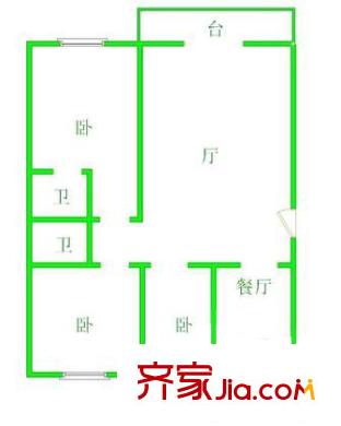 陽(yáng)光新園戶型圖戶型圖 3室1廳2衛(wèi)1廚