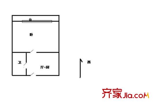鳳玉里戶型圖戶型圖 1室1廳1衛(wèi)1廚