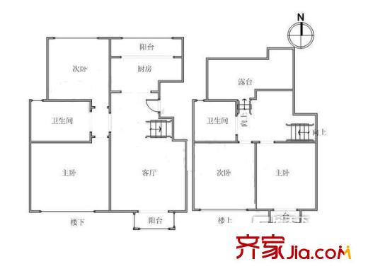 雪蓮東里戶型圖戶型圖 4室2廳2衛(wèi)1廚