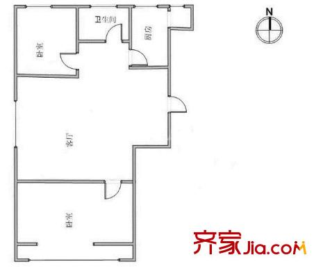 雪蓮東里 2室 戶型圖