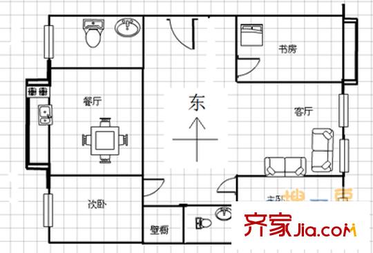 興源里 3室 戶型圖