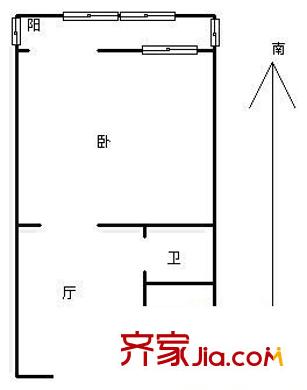 禮貌樓戶型圖戶型圖 1室1廳1衛(wèi)1廚