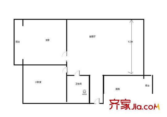 禮貌樓戶型圖戶型圖 2室1廳1衛(wèi)1廚