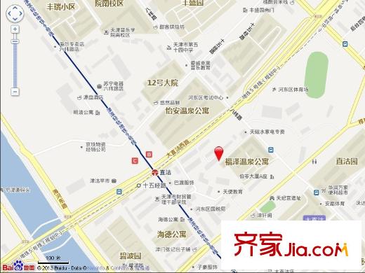 福澤溫泉公寓交通圖