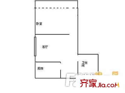 福澤溫泉公寓戶型圖戶型圖 1室1廳1衛(wèi)1廚