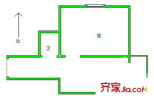 榮遷西里戶(hù)型圖戶(hù)型圖 1室1廳1衛(wèi)1廚