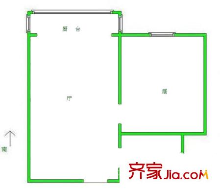 榮遷西里戶(hù)型圖戶(hù)型圖 1室1廳1衛(wèi)1廚