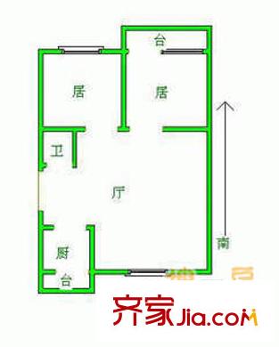 祥悅新居 2室 戶型圖