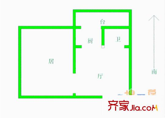 祥悅新居 1室 戶型圖