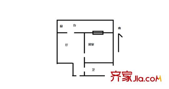晨陽里 1室 戶型圖