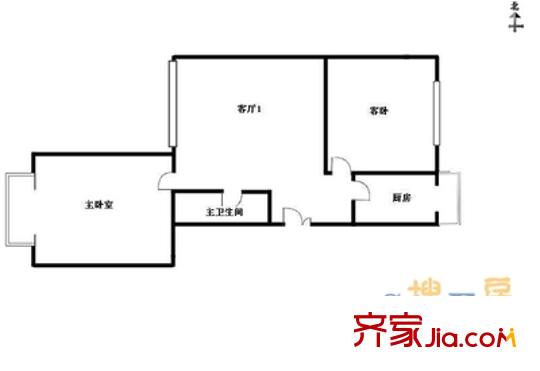 陽明里戶型圖戶型圖 2室1廳1衛(wèi)1廚