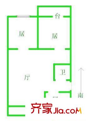 集平里戶型圖戶型圖 2室1廳1衛(wèi)1廚