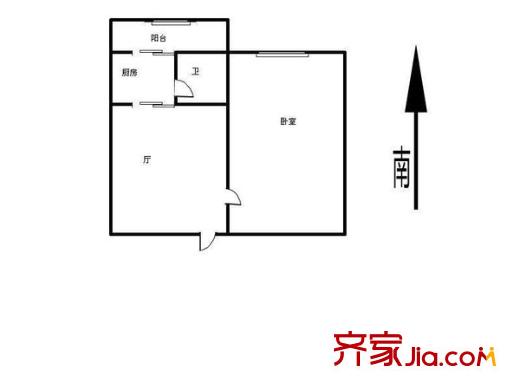 吉慶里 1室 戶型圖