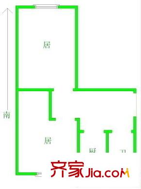 園蔭里戶型圖 戶型圖 2室1廳1衛(wèi)1廚