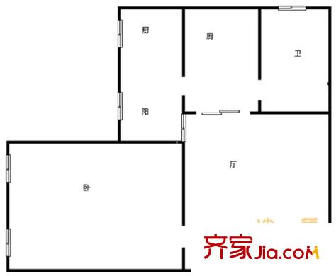佳榮里戶型圖戶型圖 1室1廳1衛(wèi)1廚