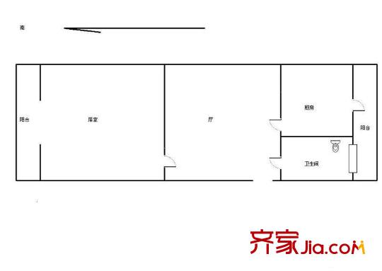 金泉里戶型圖戶型圖 1室1廳1衛(wèi)1廚
