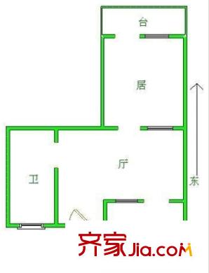金環(huán)里戶型圖戶型圖 1室1廳1衛(wèi)1廚