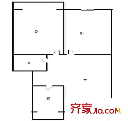 惠森花園戶型圖戶型圖 2室1廳1衛(wèi)1廚