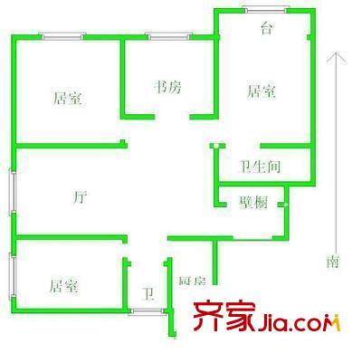 學(xué)湖里戶型圖戶型圖 4室1廳2衛(wèi)1廚