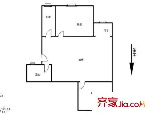瑩華里戶型圖戶型圖 2室1廳1衛(wèi)1廚