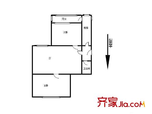 瑩華里戶型圖戶型圖 2室1廳1衛(wèi)1廚
