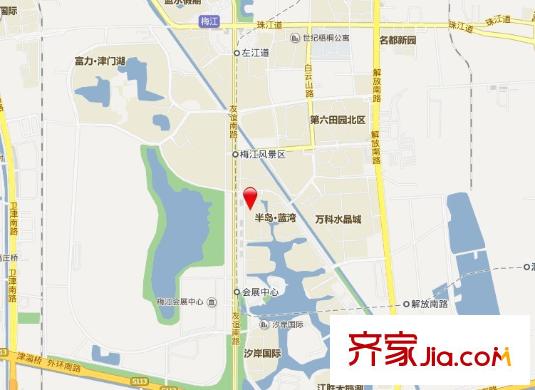 半島藍(lán)灣別墅交通圖
