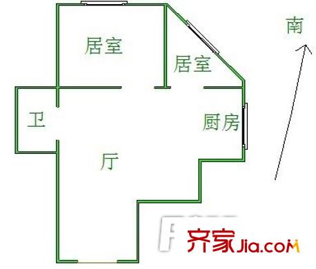 萬榮公寓 2室 戶型圖