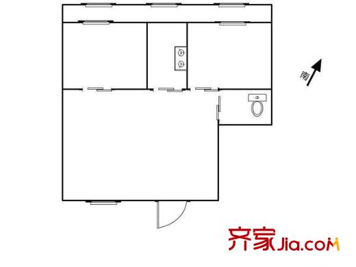 萬榮公寓戶型圖戶型圖 2室1廳1衛(wèi)1廚