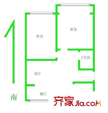 芳園里?塘沽區(qū)戶(hù)型圖戶(hù)型圖 2室2廳1衛(wèi)1廚
