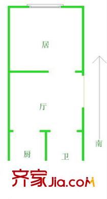華陽里戶型圖戶型圖 1室1廳1衛(wèi)1廚