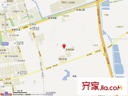 天房翠海紅山交通圖電子地圖