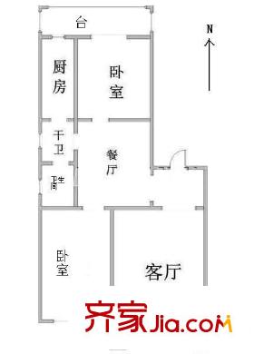 云居里戶(hù)型圖戶(hù)型圖 2室2廳2衛(wèi)1廚