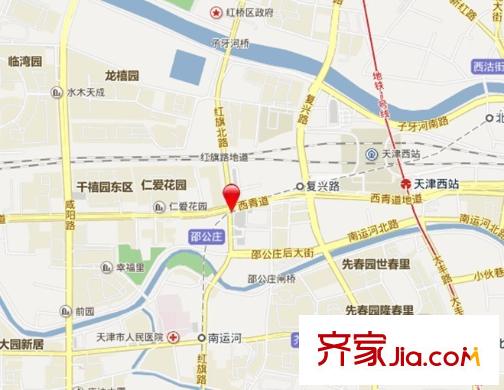 西青道樓交通圖