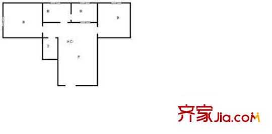 西青道樓戶型圖戶型圖 2室1廳1衛(wèi)1廚