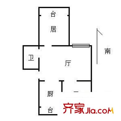 津沽名園戶型圖 戶型圖 2室1廳1衛(wèi)1廚