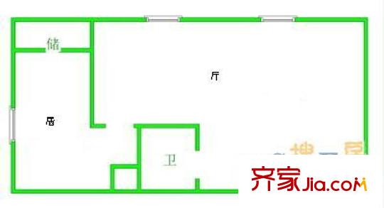 永基花園戶型圖戶型圖 1室1廳1衛(wèi)1廚