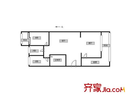 金康園 3室 戶型圖