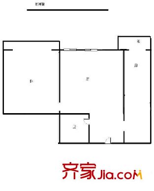 久福園戶型圖戶型圖 1室1廳1衛(wèi)1廚