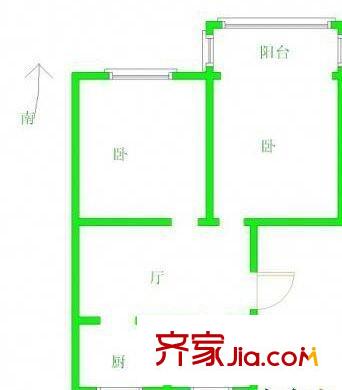 承德里戶型圖 戶型圖 2室1廳1衛(wèi)1廚