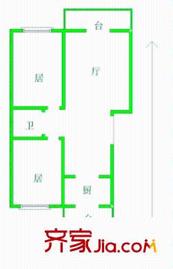 承德里戶型圖戶型圖 2室1廳1衛(wèi)1廚
