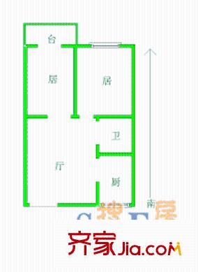 承德里戶型圖戶型圖 2室1廳1衛(wèi)1廚