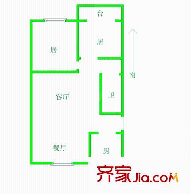 蘇堤?hào)|里戶型圖戶型圖 2室1廳1衛(wèi)1廚