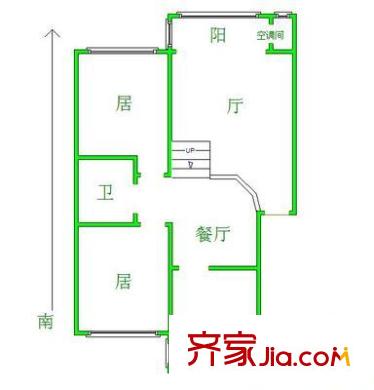 楓景園戶型圖 戶型圖 2室2廳2衛(wèi)1廚