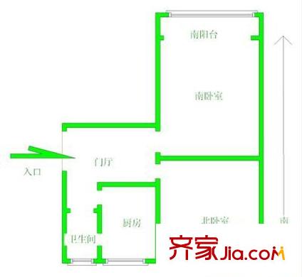 5號電廠工房 2室 戶型圖