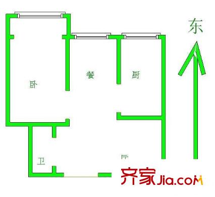 金淼園戶型圖 戶型圖 1室1廳1衛(wèi)1廚