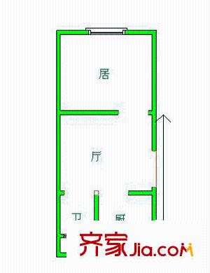 衛(wèi)安南里戶型圖 戶型圖 1室1廳1衛(wèi)1廚