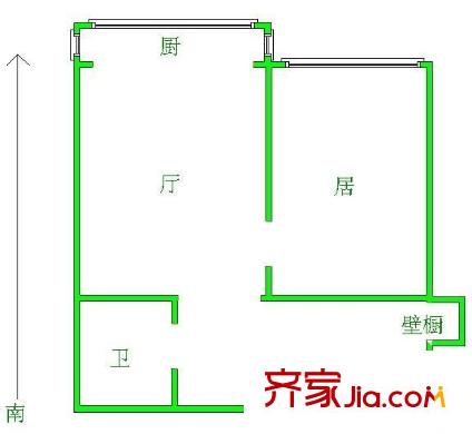 衛(wèi)安南里戶型圖戶型圖 1室1廳1衛(wèi)1廚