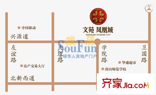 文苑鳳凰城交通圖