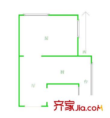 迎水東里戶型圖戶型圖 1室1廳1衛(wèi)1廚