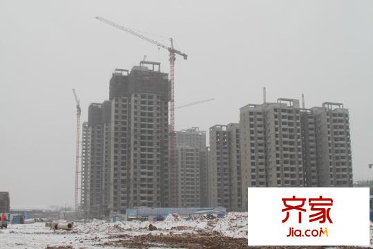 君安景苑外景圖20110227進(jìn)度：工程已封頂